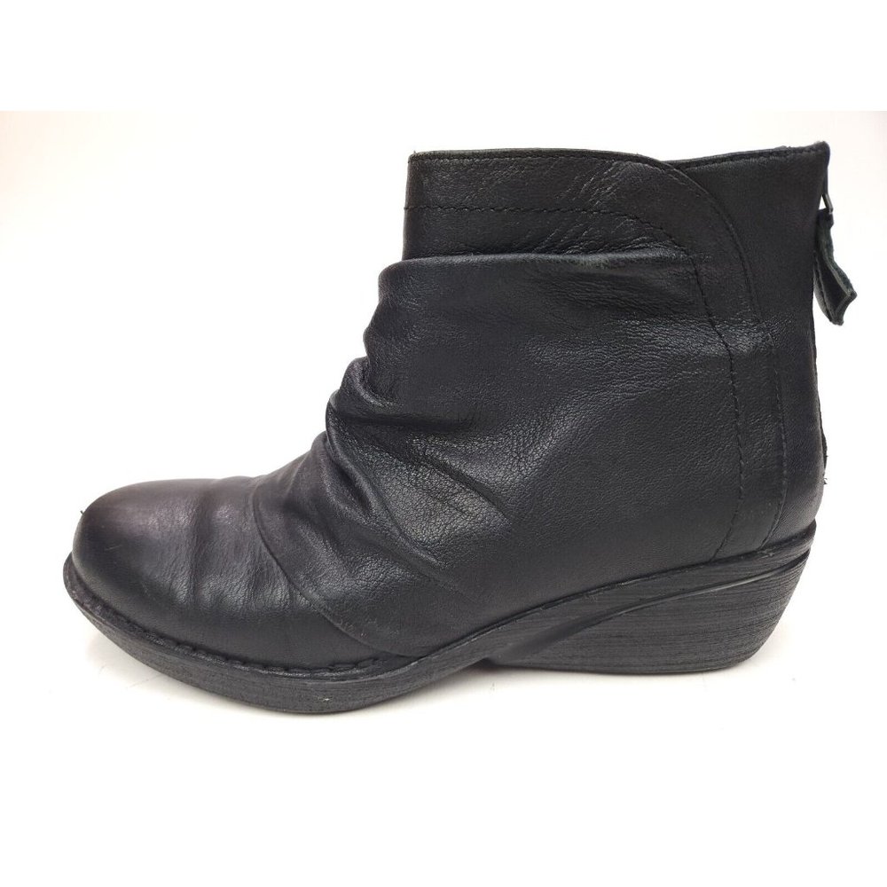 DANSKO Womens Arisa Black Leather Back Zip Ankle Short Boots Size 40 US 9.5-10